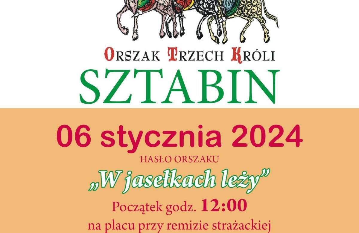 Kolorowy Orszak Trzech Króli w Sztabinie: “W jasełkach leży”