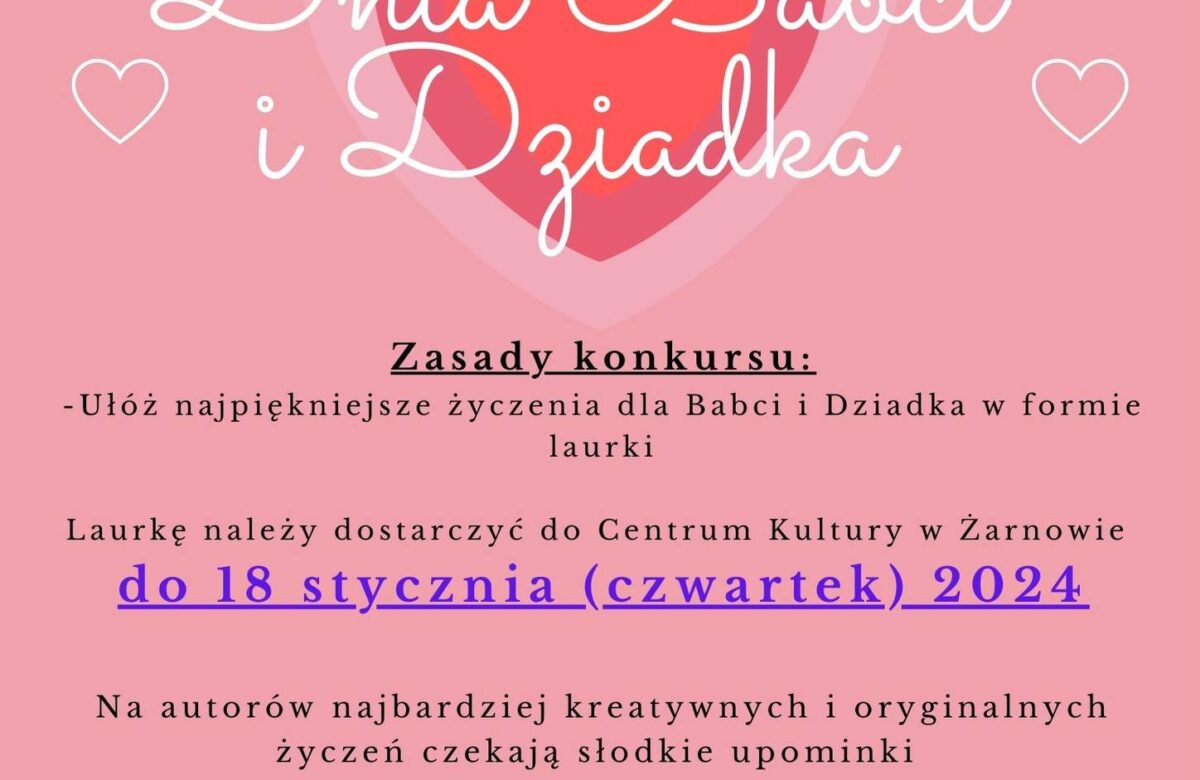 Dzień Babci i Dziadka: Konkurs na Najpiękniejszą Laurkę