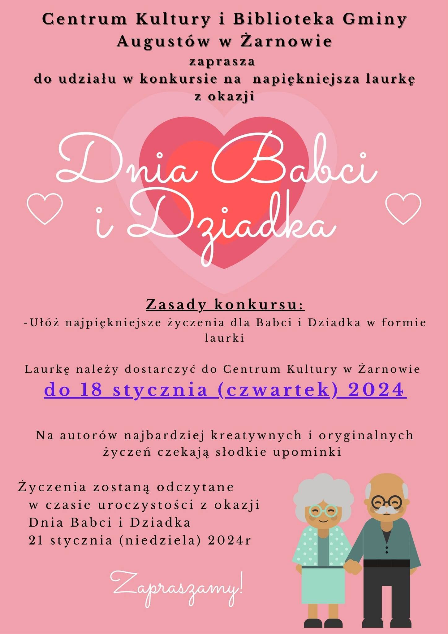 Dzień Babci i Dziadka: Konkurs na Najpiękniejszą Laurkę