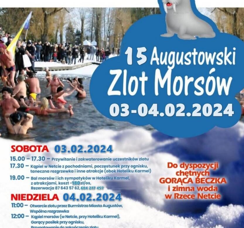 15. Augustowski Zlot Morsów: Morsy zapraszają na zimową frajdę nad rzeką Nettą